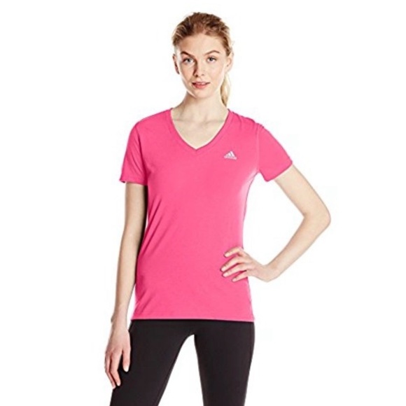 adidas Tops - Adidas Women's Golf Pink V-Neck Top